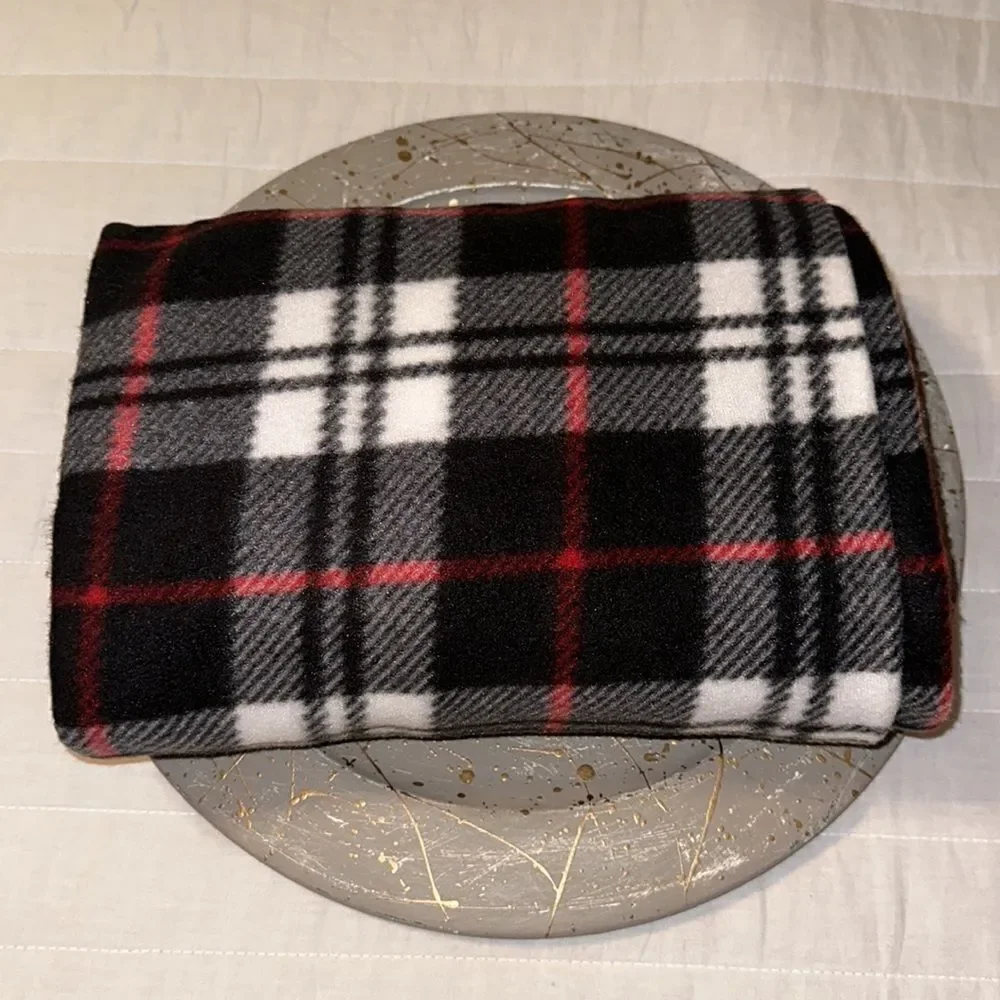 Bryant & Stratton Holiday Gifting Picnic or Lounge Plaid Fleece Blanket